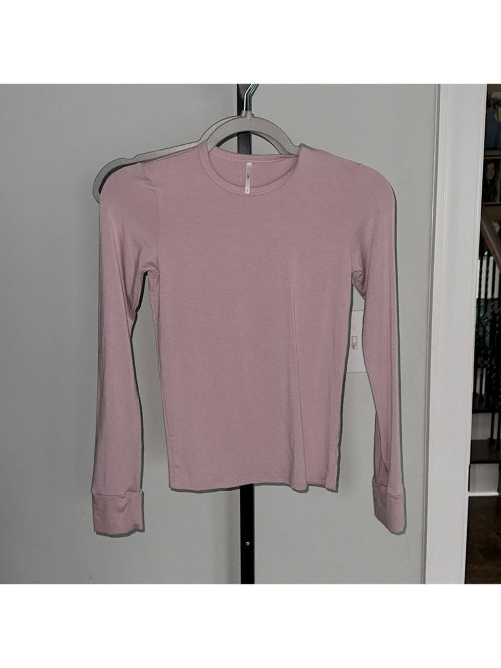 SET Active-JERSEY FITTED LONG SLEEVE Top-PEONY  Pink Size-Small-New - Picture 3 of 6